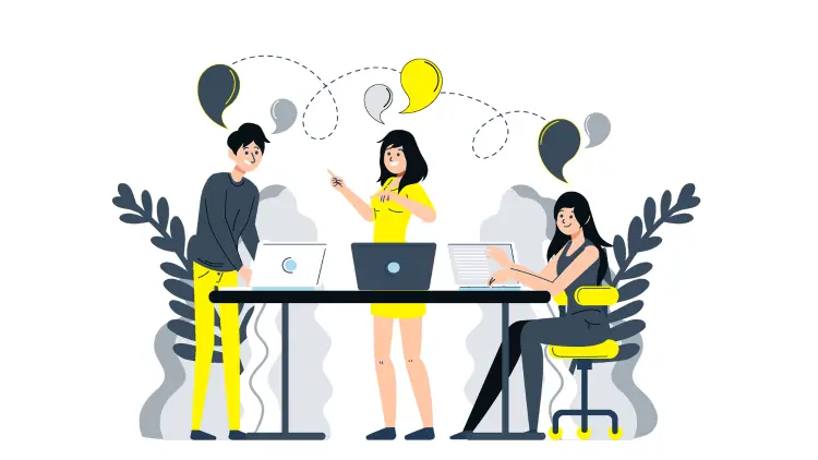 Illustration showing why human connection matters in marketing