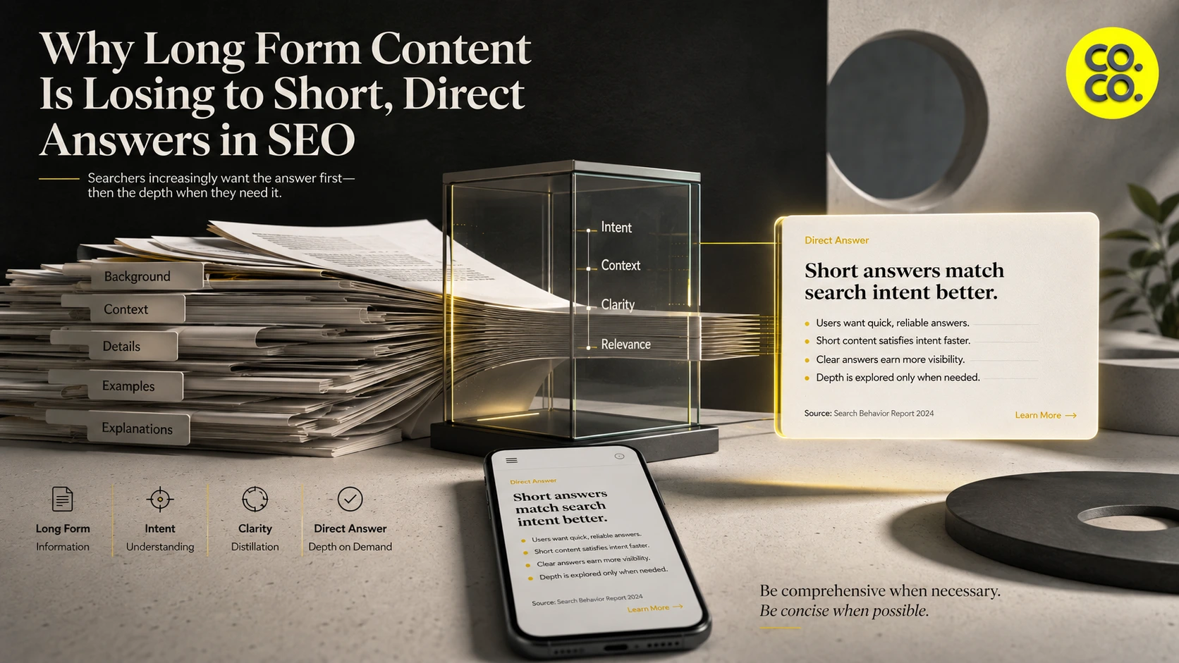 Why Long Form Content Is Losing to Short, Direct Answers in SEO