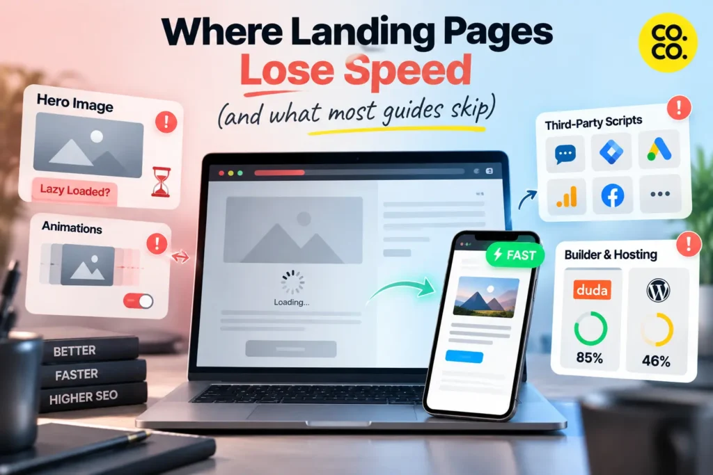 Where landing pages lose speed (and what most guides skip)