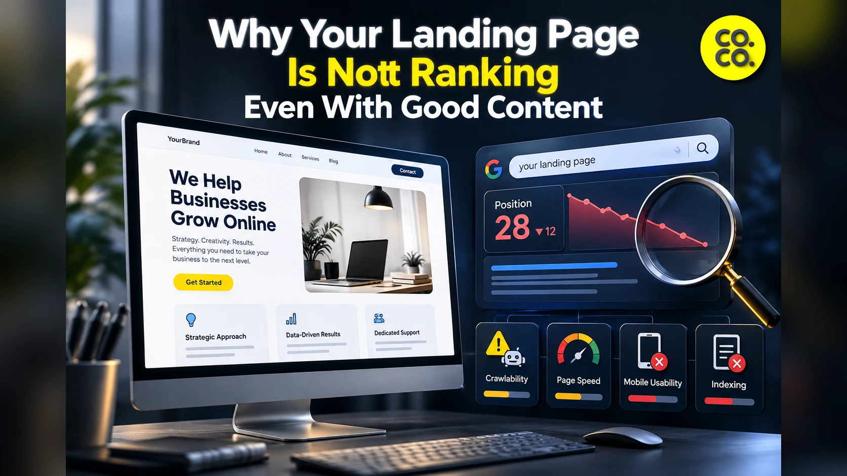 Why Your Landing Page Is Not Ranking Even With Good Content
